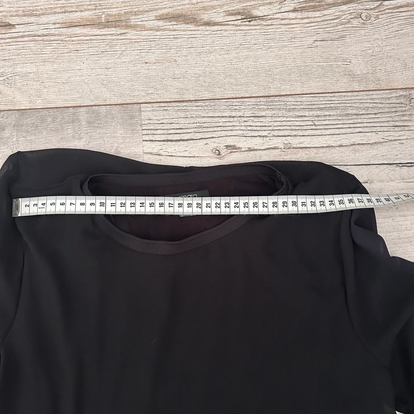 Esmara Túnica Top Negro Transparente - Talla M (38) – photo 7